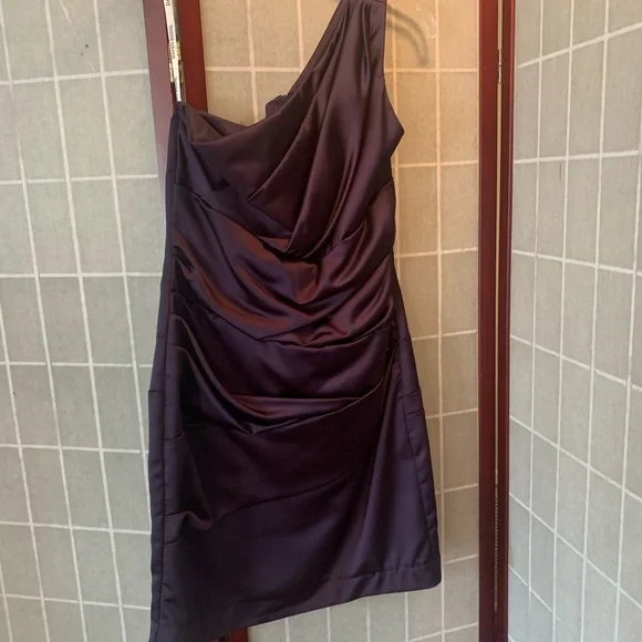 David’s Bridal Plum Dress Size 6 - Picture 1 of 7